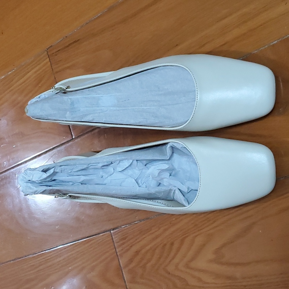 Sam Edelman Terra Slingback Block Heel Ivory 6.5